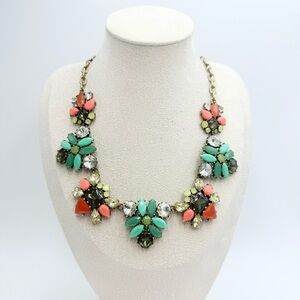 Stella and Dot Elodie Flowers Statement Necklace